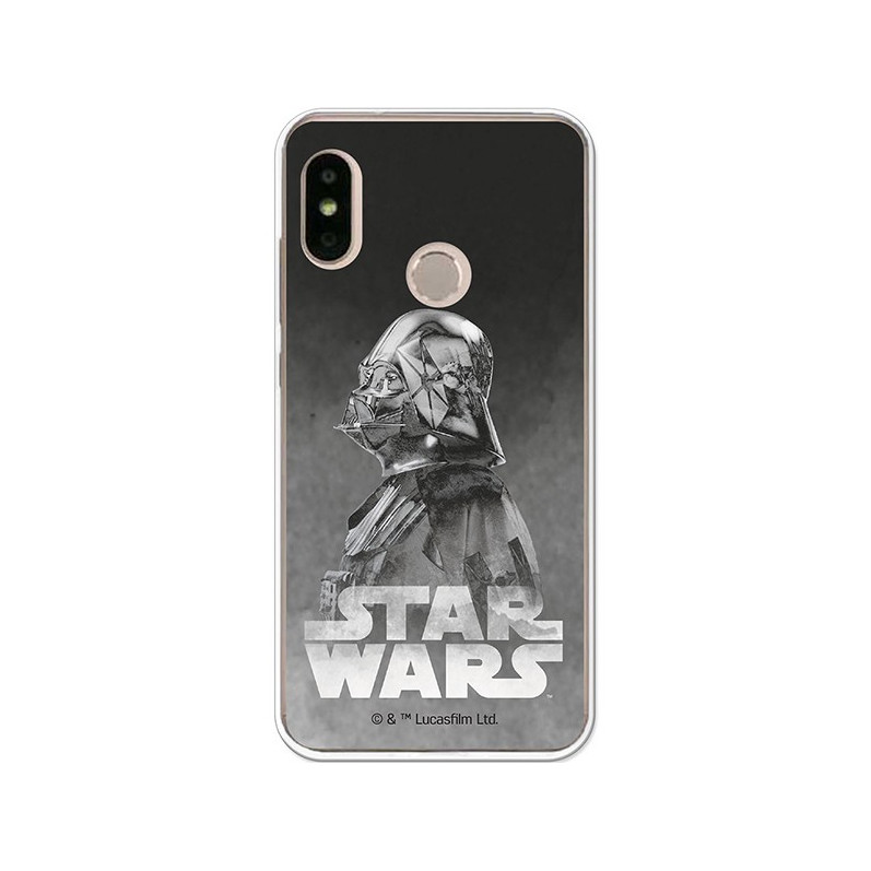Capa Oficial Star Wars Darth Vader preto para Xiaomi Mi A2 Lite