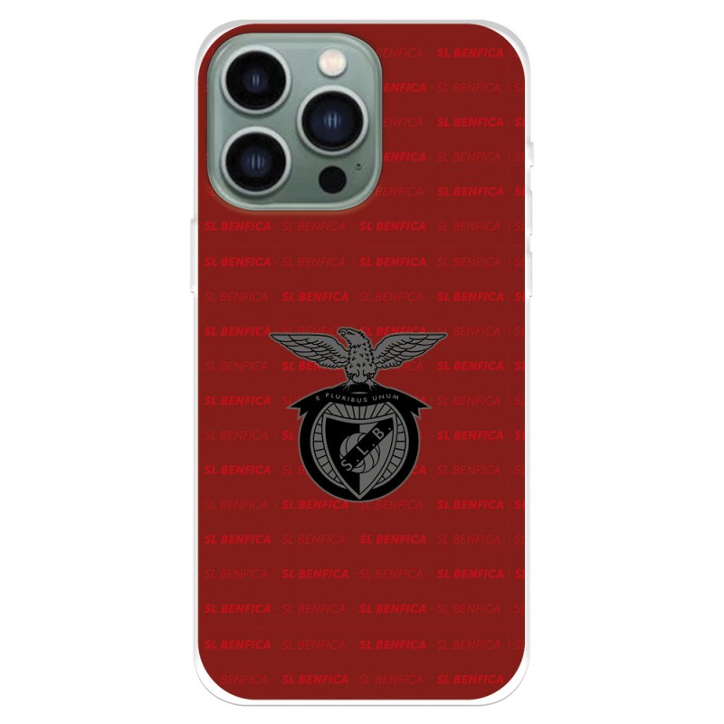 Funda para iPhone 14 Pro Max del Benfica Escudo Fondo Granate  - Licencia Oficial Benfica