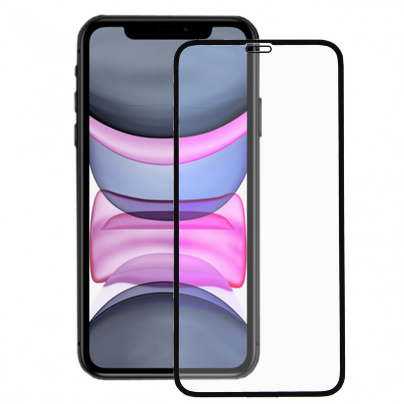 Cristal Templado Completo Preto iPhone XR