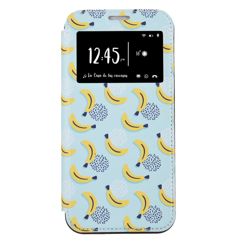 Funda libro multifuncional Plátanos para iPhone 12 Pro