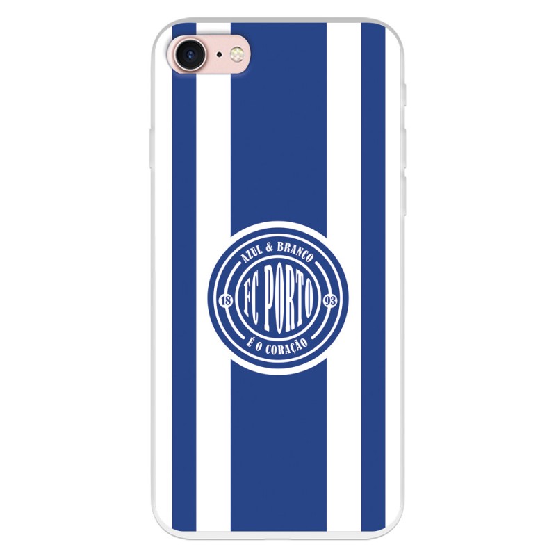 Funda para iPhone 7 del Fútbol Club Oporto Escudo Escudo y Rayas  - Licencia Oficial Fútbol Club Oporto