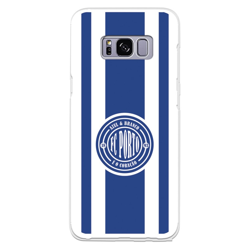 Funda para Samsung Galaxy S8 del Fútbol Club Oporto Escudo Escudo y Rayas  - Licencia Oficial Fútbol Club Oporto