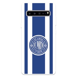 Funda para Samsung Galaxy S10 del Fútbol Club Oporto Escudo Escudo y Rayas  - Licencia Oficial Fútbol Club Oporto