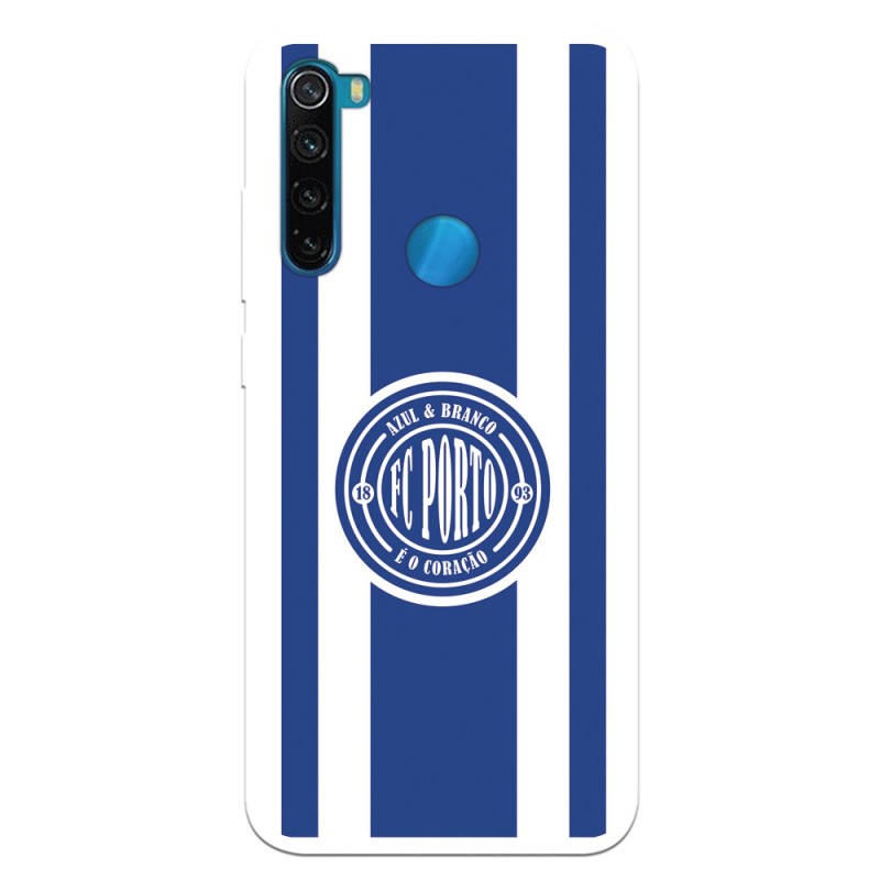 Funda para Xiaomi Redmi Note 8 del Fútbol Club Oporto Escudo Escudo y Rayas  - Licencia Oficial Fútbol Club Oporto