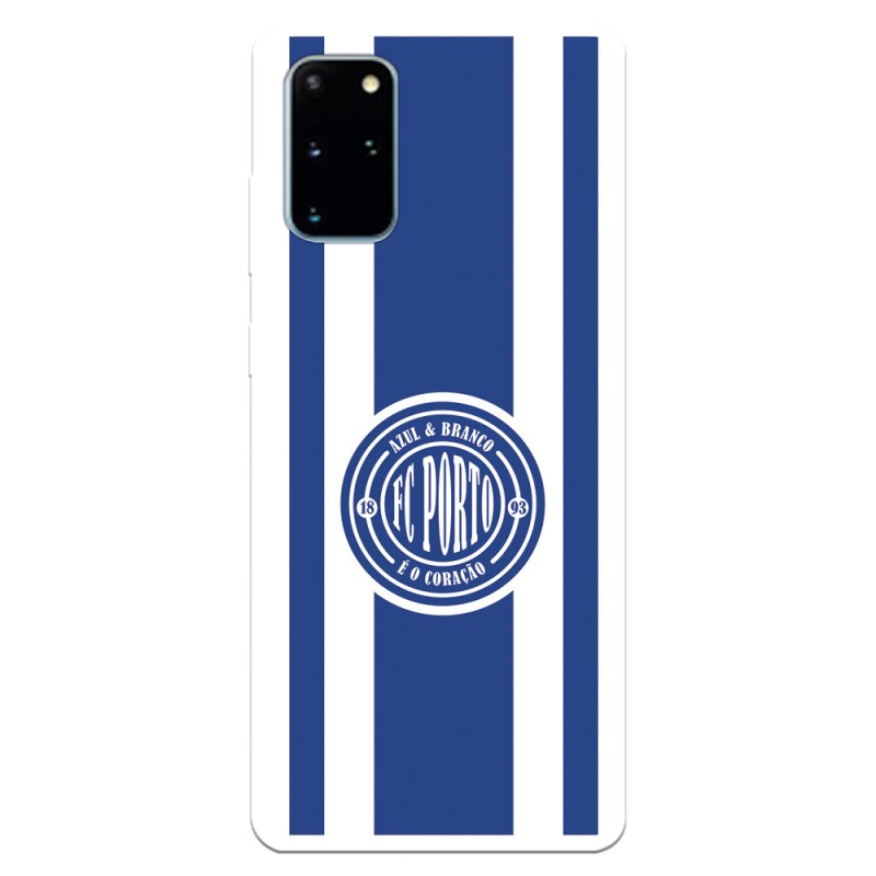 Funda para Samsung Galaxy S20 Plus del Fútbol Club Oporto Escudo Escudo y Rayas  - Licencia Oficial Fútbol Club Oporto