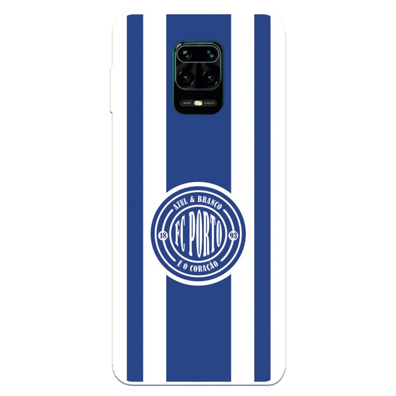 Funda para Xiaomi Redmi Note 9S del Fútbol Club Oporto Escudo Escudo y Rayas  - Licencia Oficial Fútbol Club Oporto