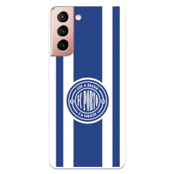 Funda para Samsung Galaxy S21 del Fútbol Club Oporto Escudo Escudo y Rayas  - Licencia Oficial Fútbol Club Oporto