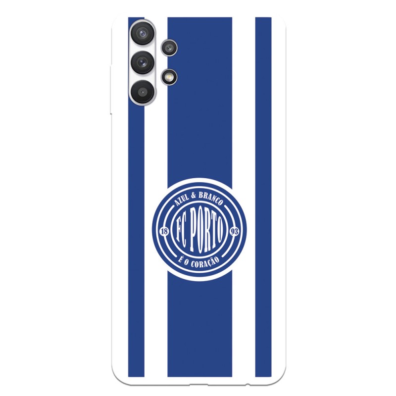 Funda para Samsung Galaxy A32 5G del Fútbol Club Oporto Escudo Escudo y Rayas  - Licencia Oficial Fútbol Club Oporto