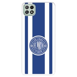 Funda para Samsung Galaxy A22 5G del Fútbol Club Oporto Escudo Escudo y Rayas  - Licencia Oficial Fútbol Club Oporto