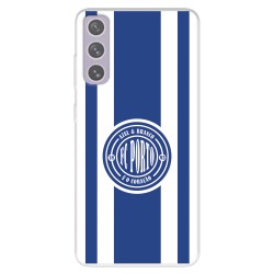 Funda para Samsung Galaxy S21 FE del Fútbol Club Oporto Escudo Escudo y Rayas  - Licencia Oficial Fútbol Club Oporto