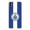 Funda para iPhone XS Max del Fútbol Club Oporto Escudo Rayas Azul y blanco  - Licencia Oficial Fútbol Club Oporto