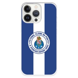 Funda para iPhone 13 Pro del Fútbol Club Oporto Escudo Rayas Azul y blanco  - Licencia Oficial Fútbol Club Oporto