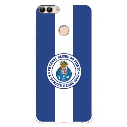 Funda para Huawei P Smart del Fútbol Club Oporto Escudo Rayas Azul y blanco  - Licencia Oficial Fútbol Club Oporto