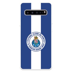 Funda para Samsung Galaxy S10 del Fútbol Club Oporto Escudo Rayas Azul y blanco  - Licencia Oficial Fútbol Club Oporto