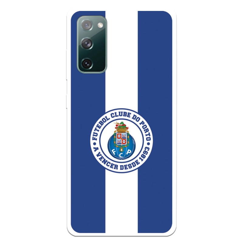 Funda para Samsung Galaxy S20 FE del Fútbol Club Oporto Escudo Rayas Azul y blanco  - Licencia Oficial Fútbol Club Oporto