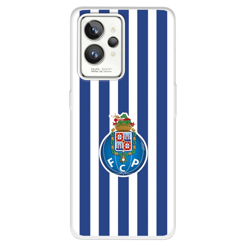 Funda para Realme GT 2 Pro del Fútbol Club Oporto Escudo Rayas  - Licencia Oficial Fútbol Club Oporto