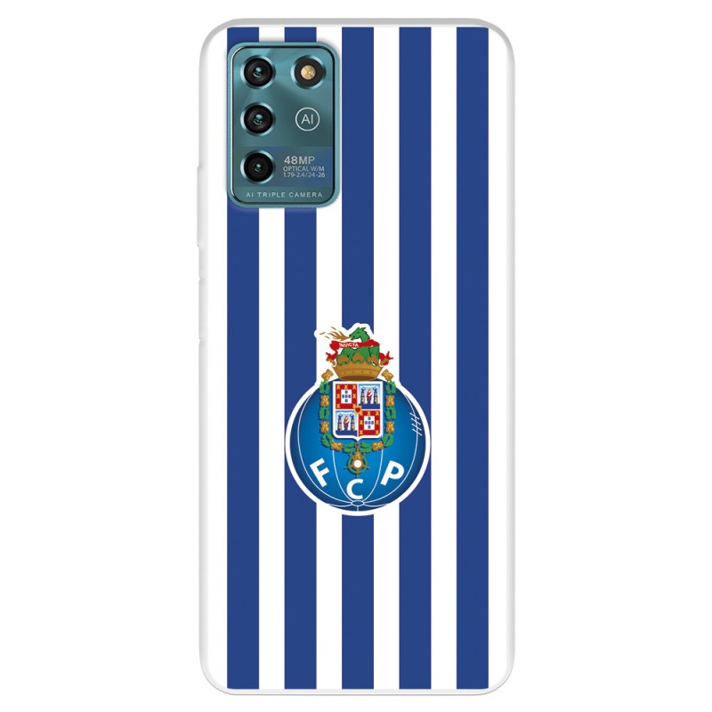 Funda para ZTE Blade V30 Vita del Fútbol Club Oporto Escudo Rayas  - Licencia Oficial Fútbol Club Oporto