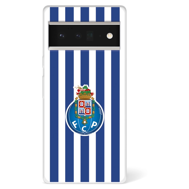 Funda para Google Pixel 6 Pro del Fútbol Club Oporto Escudo Rayas  - Licencia Oficial Fútbol Club Oporto