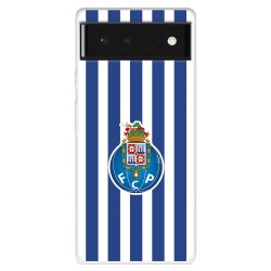 Funda para Google Pixel 6 del Fútbol Club Oporto Escudo Rayas  - Licencia Oficial Fútbol Club Oporto