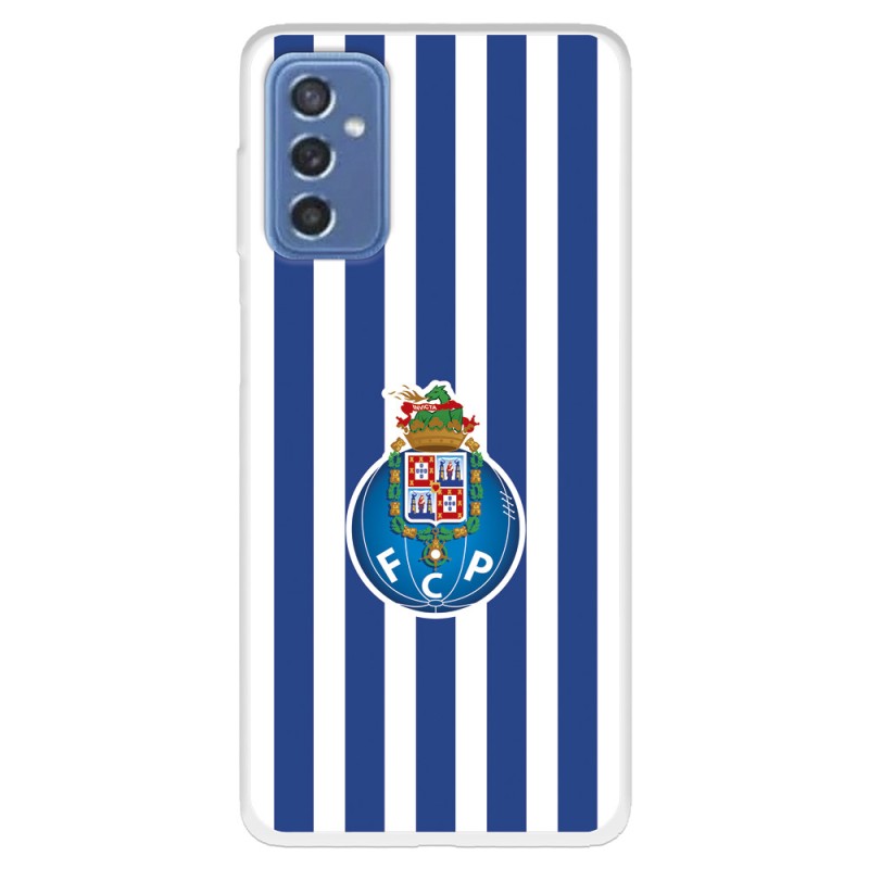 Funda para Samsung Galaxy M52 5G del Fútbol Club Oporto Escudo Rayas  - Licencia Oficial Fútbol Club Oporto