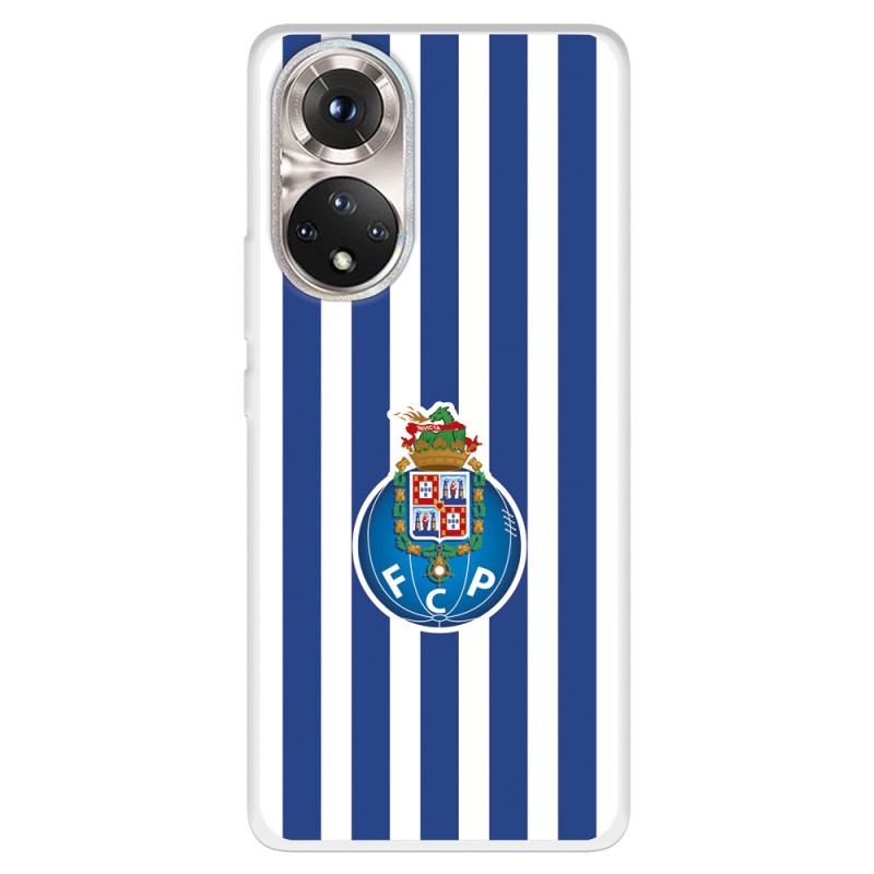 Funda para Honor 50 5G del Fútbol Club Oporto Escudo Rayas  - Licencia Oficial Fútbol Club Oporto