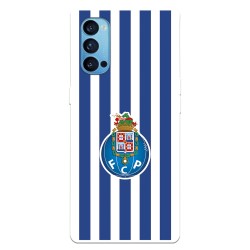 Funda para Oppo Reno4 5G del Fútbol Club Oporto Escudo Rayas  - Licencia Oficial Fútbol Club Oporto