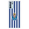 Funda para Oppo Reno6 del Fútbol Club Oporto Escudo Rayas  - Licencia Oficial Fútbol Club Oporto