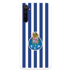 Funda para Realme 6 Pro del Fútbol Club Oporto Escudo Rayas  - Licencia Oficial Fútbol Club Oporto