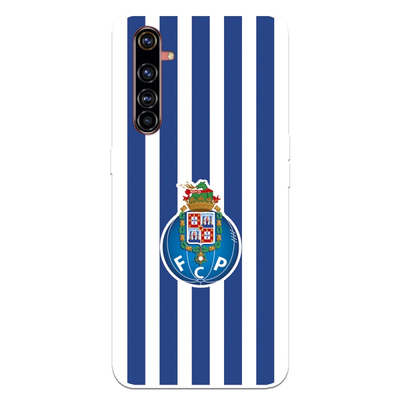 Funda para Realme X50 Pro 5G del Fútbol Club Oporto Escudo Rayas  - Licencia Oficial Fútbol Club Oporto