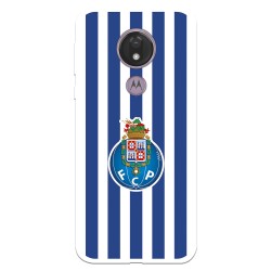 Funda para Motorola Moto G7 Power del Fútbol Club Oporto Escudo Rayas  - Licencia Oficial Fútbol Club Oporto