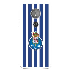 Funda para Motorola Moto E5 del Fútbol Club Oporto Escudo Rayas  - Licencia Oficial Fútbol Club Oporto