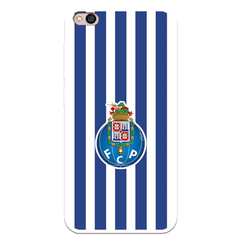 Funda para Xiaomi Redmi 5A del Fútbol Club Oporto Escudo Rayas  - Licencia Oficial Fútbol Club Oporto