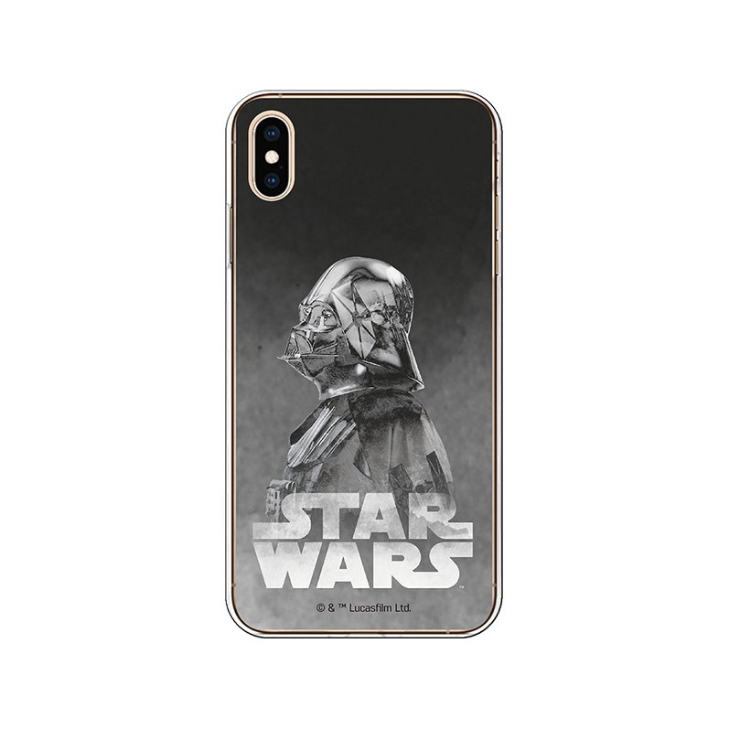 Capa Oficial Star Wars Darth Vader preto para iPhone XS Max