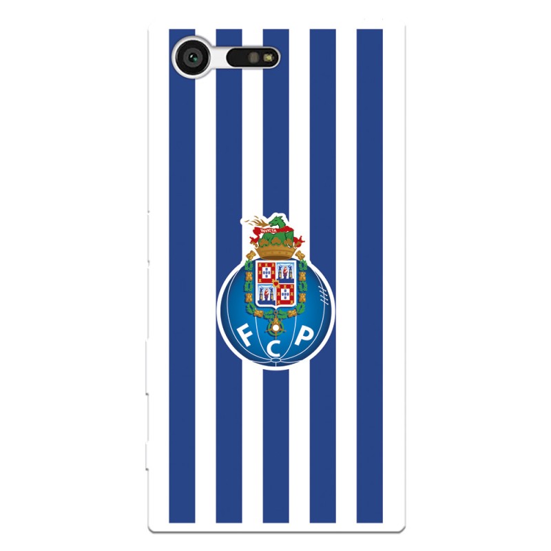 Funda para Sony Xperia X Compact del Fútbol Club Oporto Escudo Rayas  - Licencia Oficial Fútbol Club Oporto