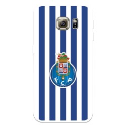 Funda para Samsung Galaxy S6 Edge Plus del Fútbol Club Oporto Escudo Rayas  - Licencia Oficial Fútbol Club Oporto