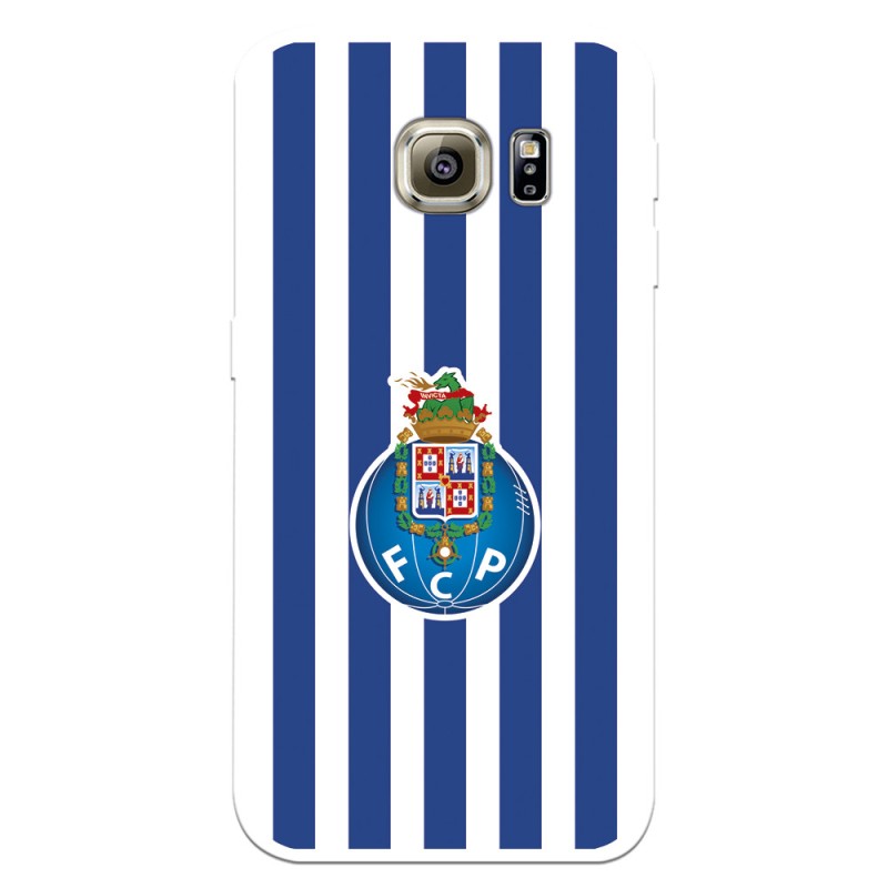 Funda para Samsung Galaxy S6 Edge Plus del Fútbol Club Oporto Escudo Rayas  - Licencia Oficial Fútbol Club Oporto