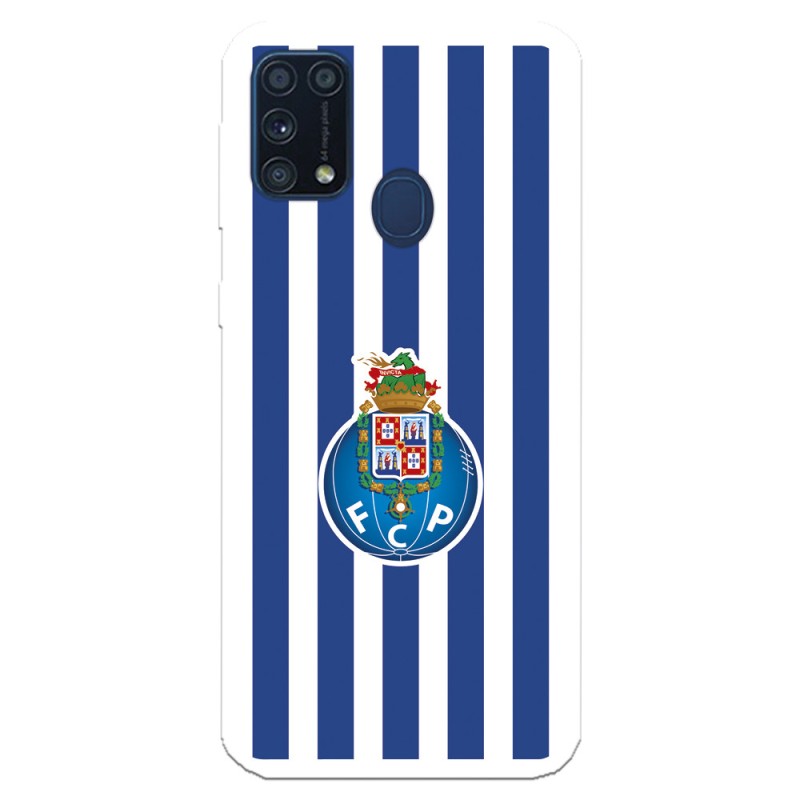 Funda para Samsung Galaxy M51 del Fútbol Club Oporto Escudo Rayas  - Licencia Oficial Fútbol Club Oporto