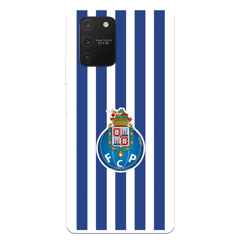 Funda para Samsung Galaxy A91 del Fútbol Club Oporto Escudo Rayas  - Licencia Oficial Fútbol Club Oporto