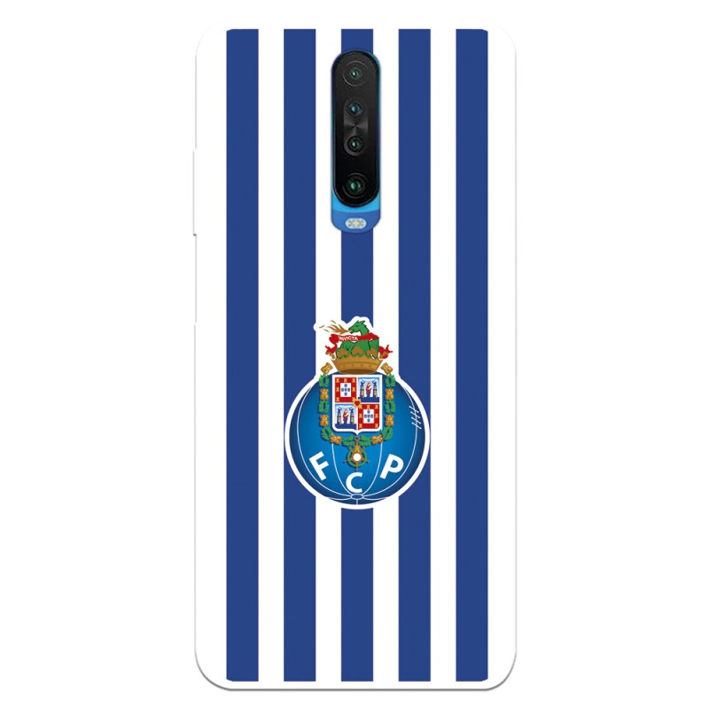 Funda para Xiaomi Redmi K30 del Fútbol Club Oporto Escudo Rayas  - Licencia Oficial Fútbol Club Oporto