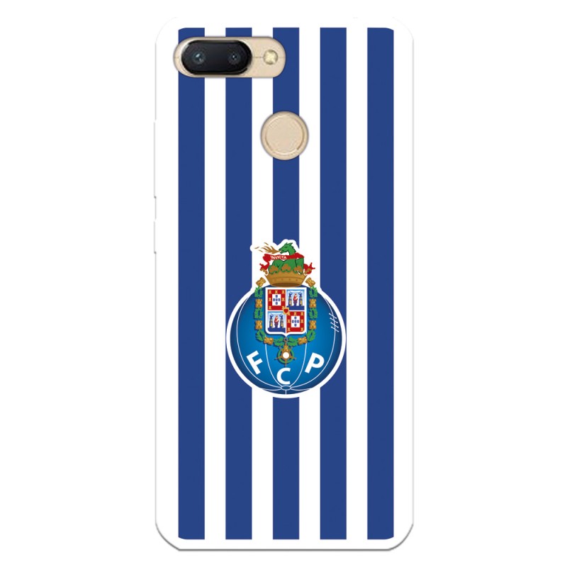 Funda para Xiaomi Redmi 6 del Fútbol Club Oporto Escudo Rayas  - Licencia Oficial Fútbol Club Oporto