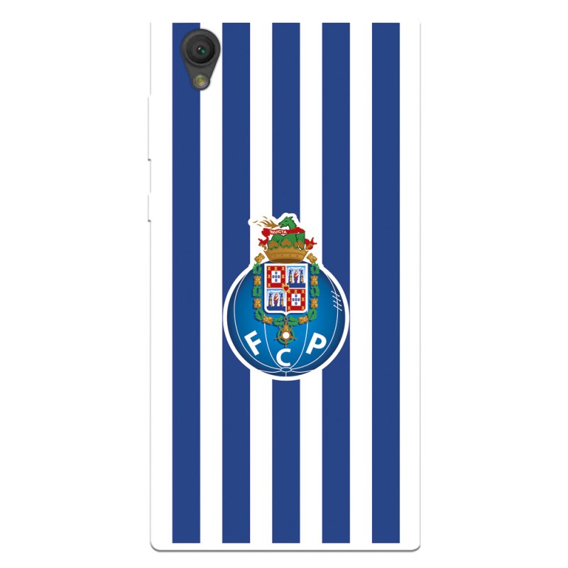 Funda para Sony Xperia L1 del Fútbol Club Oporto Escudo Rayas  - Licencia Oficial Fútbol Club Oporto