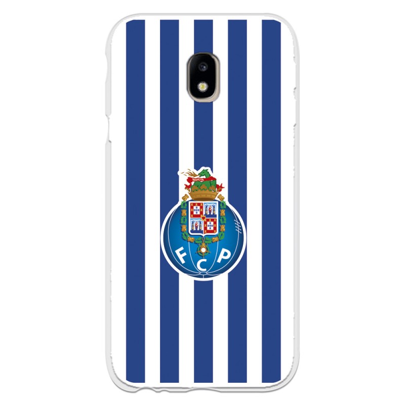 Funda para Samsung Galaxy J3 2017 Europeo del Fútbol Club Oporto Escudo Rayas  - Licencia Oficial Fútbol Club Oporto