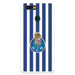 Funda para Oppo A7 del Fútbol Club Oporto Escudo Rayas  - Licencia Oficial Fútbol Club Oporto