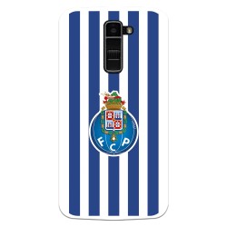 Funda para LG K10 del Fútbol Club Oporto Escudo Rayas  - Licencia Oficial Fútbol Club Oporto