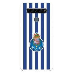 Funda para LG K61 del Fútbol Club Oporto Escudo Rayas  - Licencia Oficial Fútbol Club Oporto