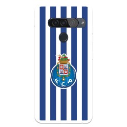 Funda para LG G8s ThinQ del Fútbol Club Oporto Escudo Rayas  - Licencia Oficial Fútbol Club Oporto