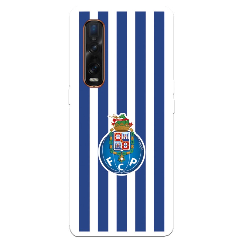 Funda para Oppo Find X2 Pro del Fútbol Club Oporto Escudo Rayas  - Licencia Oficial Fútbol Club Oporto