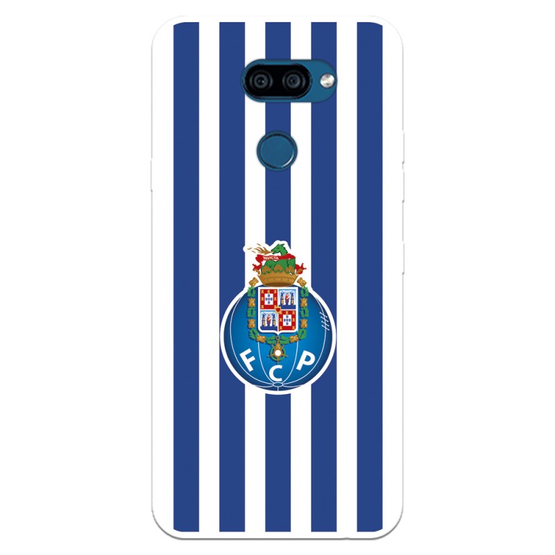 Funda para LG K40s del Fútbol Club Oporto Escudo Rayas  - Licencia Oficial Fútbol Club Oporto