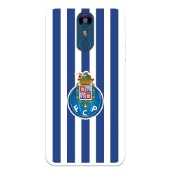 Funda para LG K9 2018 del Fútbol Club Oporto Escudo Rayas  - Licencia Oficial Fútbol Club Oporto