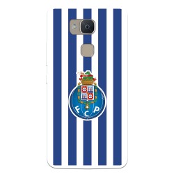 Funda para BQ Aquaris V Plus del Fútbol Club Oporto Escudo Rayas  - Licencia Oficial Fútbol Club Oporto